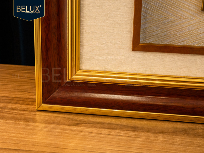 Tranh Ngựa Bát Mã Cát Tường dát vàng 24k 130x66cm